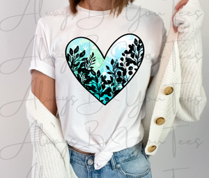 Floral Watercolor Heart