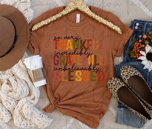 So Very Thankful...